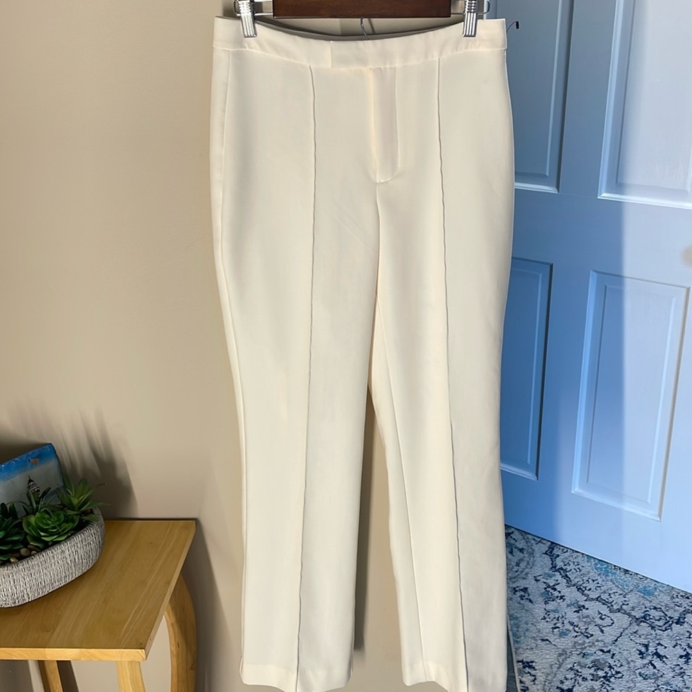 Nine West Cream Wide Leg Pants